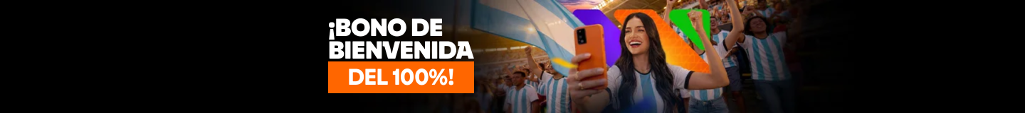 ¡Bono de bienvenida del 100%!