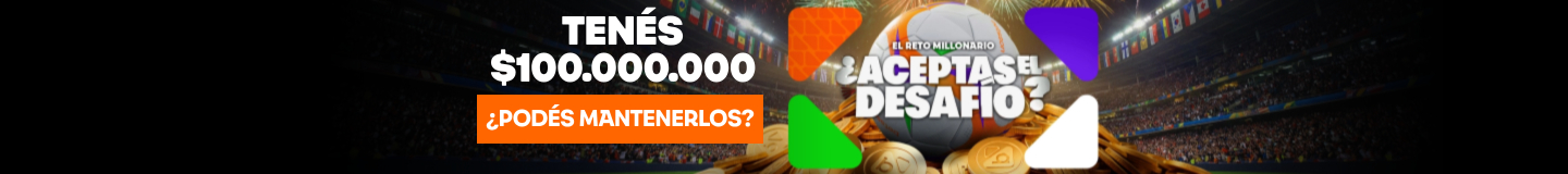 JUGÁ AL RETO MILLONARIO CON TU PRIMER DEPÓSITO